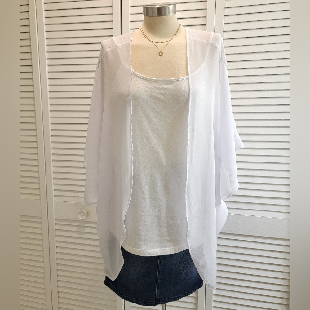 MOSS ROSE WHITE KIMONO - Picture 4 of 5